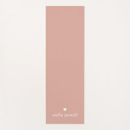 Tapete De Yoga Coração Simples Personalizado