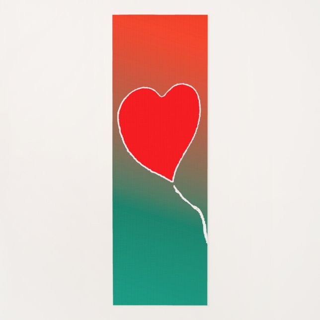 Tapete De Yoga Coração voadora (Frente)