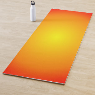 Tapete De Yoga Corante Vermelho Laranja Dourado Amarelo Elevador