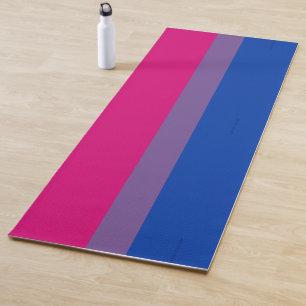 Tapete De Yoga Cores da bandeira do orgulho bissexual SlipperyJoe