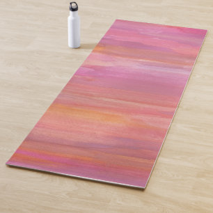 Tapete De Yoga Cores d'água do nascer do Sol Rosa