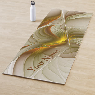 Tapete De Yoga Cores de Metais do Precioso, Nome Fratural do Abst