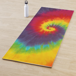 Tapete De Yoga Coringueira Remoinho Tie Dye Groovy Colorido