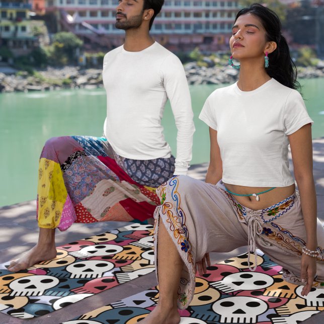 Tapete De Yoga crânios de halloween (Criador carregado)