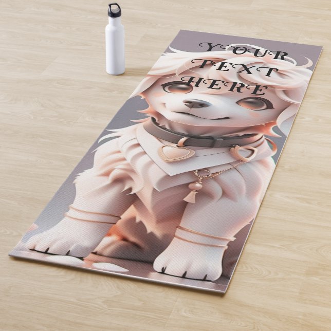 Tapete De Yoga Crianças Cuecas, Ouro Chibi - Retriever - Puppy Pe (In Situ)