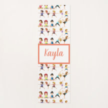 Crianças Personalizadas Que Fazem Exercícios