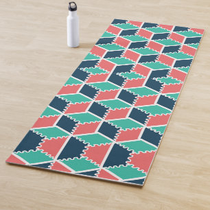 Tapete De Yoga Cubo Geométrico na moda Moderno