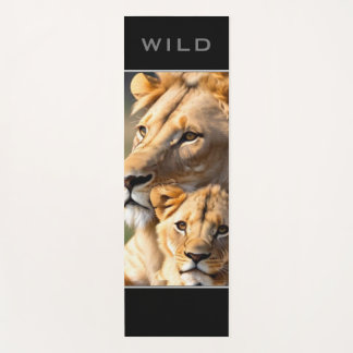 Tapete De Yoga Cubo Leão Selvagem - Ioga Mat