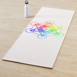 Tapete De Yoga Cubo Metatron Geométrico Sagrado