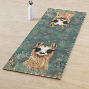Tapete De Yoga Curioso Baby Llama - Cute -