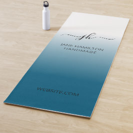 Tapete De Yoga Custom Logo Promotional Business Teal Exercise Mat