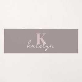Tapete De Yoga Custom Name Minimal Fitness Yoga Mat