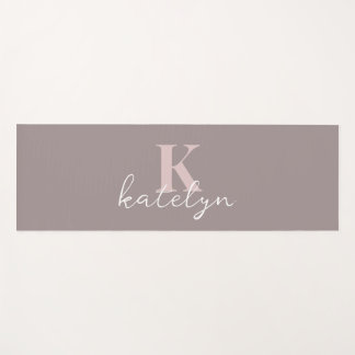 Tapete De Yoga Custom Name Minimal Fitness Yoga Mat