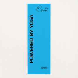 Tapete De Yoga Custom Print Yoga Crew Azure Blue