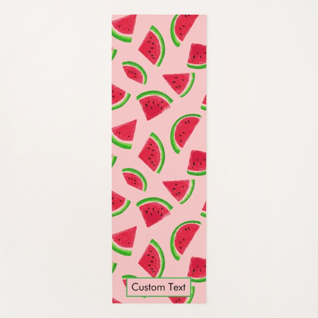Tapete De Yoga Custom Watermelon Slice Pattern (Frente)
