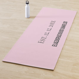 Tapete De Yoga Cute Monogram Initial Personalized Yoga Mat Gift