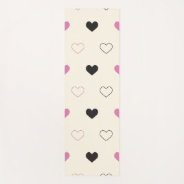 Tapete De Yoga Cute Simple Heart Pattern