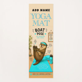 Tapete de Yoga da Pose do Barco Totalmente Relaxan