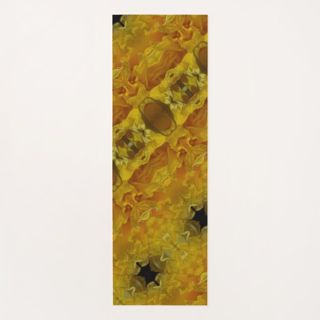 Tapete De Yoga Daffodil Ikat Pouf (Frente)