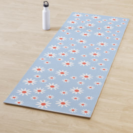 Tapete De Yoga Daisy Flowers Pattern