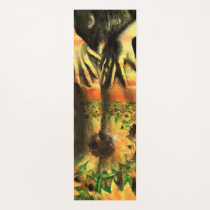 Tapete De Yoga Dançarina em Girassóis - Pintura Original