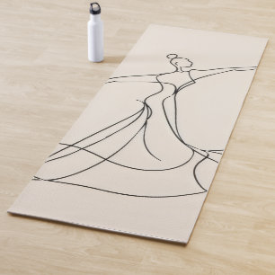 Tapete De Yoga Dancer Line Art