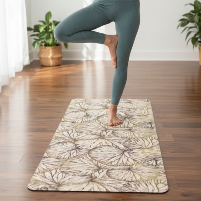 Tapete De Yoga De Palmeiras Marrons (Criador carregado)