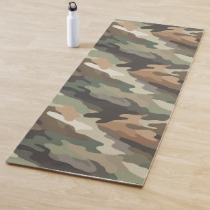 Tapete de Yoga de Treino Design Camuflagem Moderna