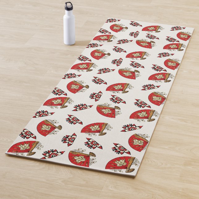 Tapete De Yoga Deco de Ave Asiático (In Situ)