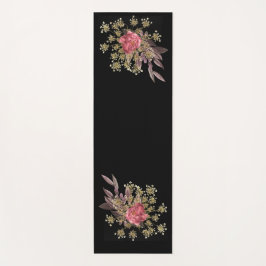 Tapete De Yoga decoração de flores