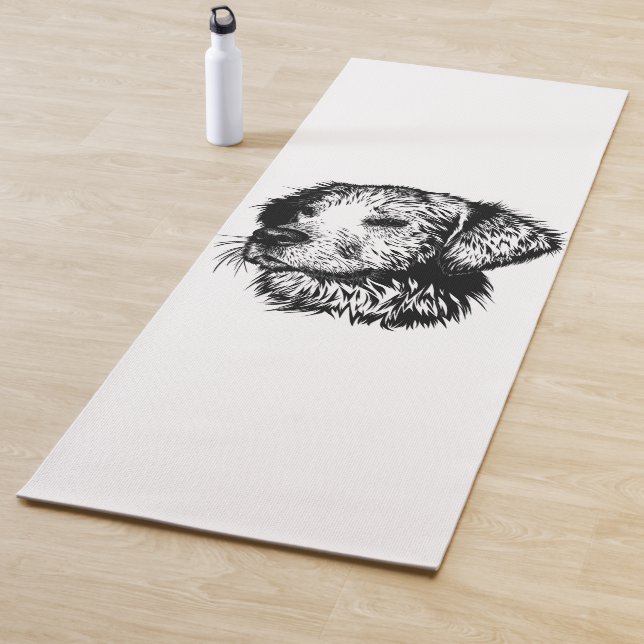 Tapete De Yoga Desenho da Cabeça Canina (In Situ)