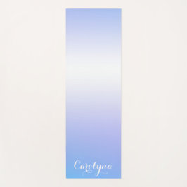 Tapete De Yoga desenho ombre violeta e azul