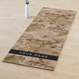 Tapete De Yoga Desert Camouflage Pebbles, o teu nome Personaliza