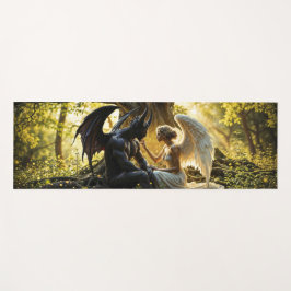 Tapete De Yoga Design brilhante sobrenatural Angel Demon