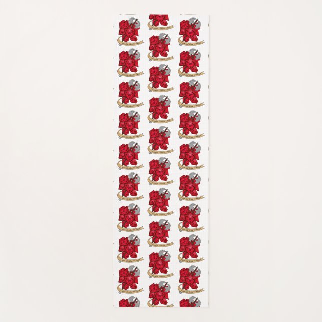 Tapete De Yoga Design de Dice Barbary (Frente)