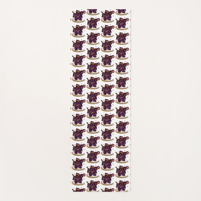 Tapete De Yoga Design de Dice de Warlock (Frente)