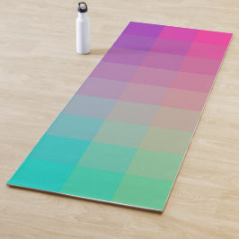 Tapete De Yoga Design de gradação de cores do arco-íris coloridas