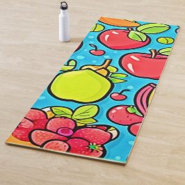 Tapete De Yoga Design de padrão frutuoso
