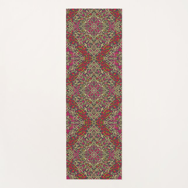 Tapete De Yoga Design de Rug Oriental Tradicional (Frente)