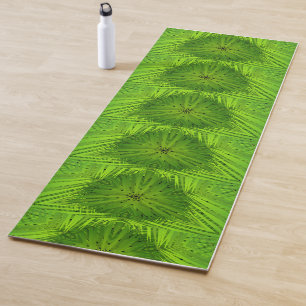Tapete De Yoga Design Dinâmico Verde para Yoga Mat
