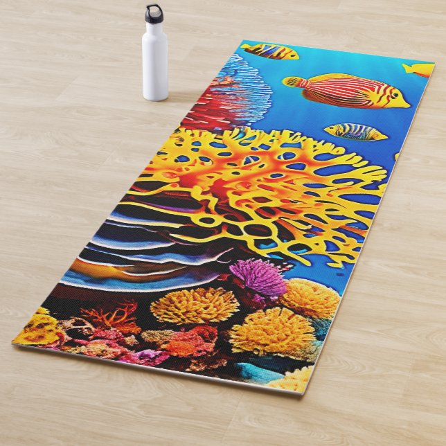 Tapete De Yoga Design do Jardim Submarino (In Situ)