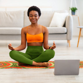 Tapete De Yoga Design do Padrão do Patrimônio Africano