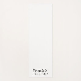 Tapete De Yoga Design Moderno Minimalista com Monograma Neutro e