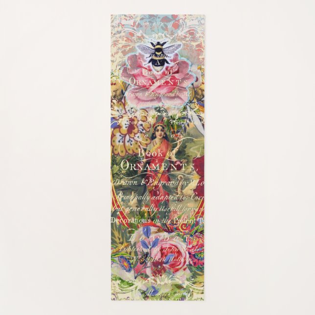 Tapete De Yoga Deusa do Bohemian do vintage (Frente)