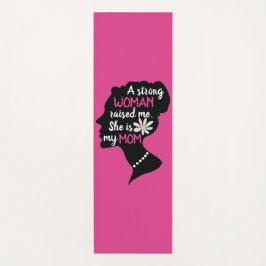 Tapete De Yoga Dia de as mães Rosa Forte Inspiracional