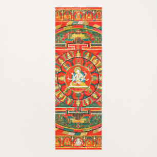 Tapete De Yoga Diagrama Cósmico de Mandala para a Meditação