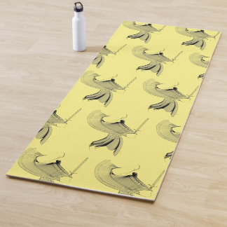 Tapete De Yoga Digital Samurai Abstract Figure - Custom Color