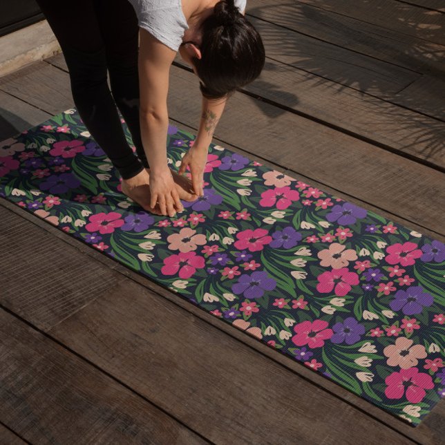 Tapete De Yoga Ditsy Floral Yoga Mat | Na moda Pilates Mat (Criador carregado)
