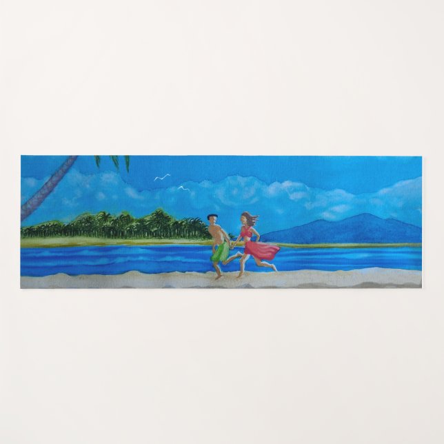 Tapete De Yoga Diversão no Sol (Frente (Horizontal))