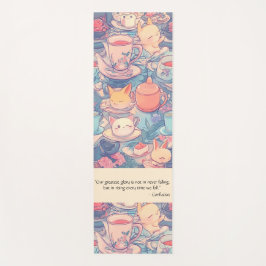Tapete De Yoga Doodle Adorable Tea Party